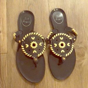 Jack Rogers Jelly Sandals Navy